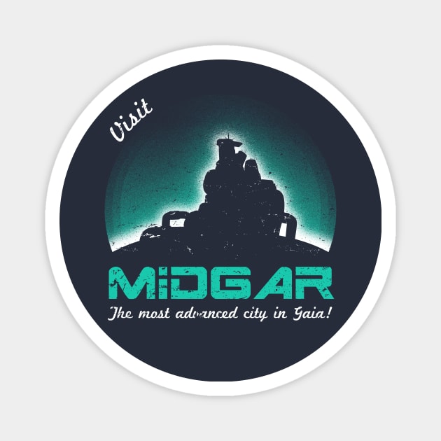 Visit Midgar Magnet by alecxps